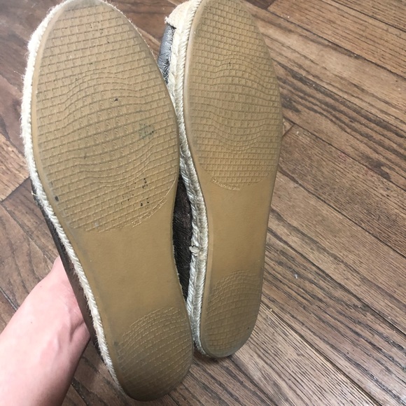 Stuart Weitzman Leather Espadrille Slip-On Sz 6.5 - Picture 4 of 4